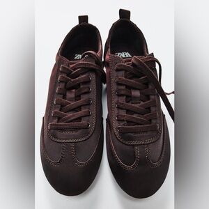 Zara Men's Dark Brown Sneakers